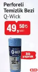 Q-WİCK PERFORELİ TEMİZLİK BEZİ 30 YAPRAK